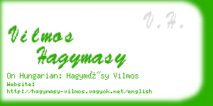 vilmos hagymasy business card